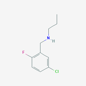 molecular formula C10H13ClFN B7868516 N-(5-Chloro-2-fluorobenzyl)propan-1-amine 