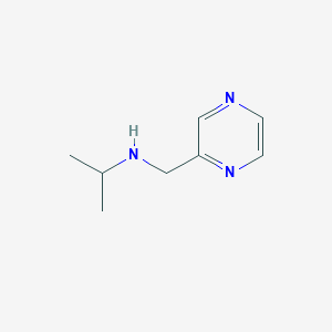 molecular formula C8H13N3 B7868535 Isopropyl-pyrazin-2-ylmethyl-amine 