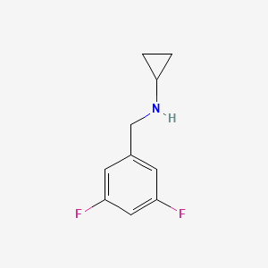 molecular formula C10H11F2N B7868560 N-(3,5-difluorobenzyl)cyclopropanamine 