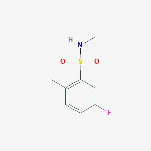 molecular formula C8H10FNO2S B7868622 5-FLUORO-N,2-DIMETHYL-BENZENESULFONAMIDE 