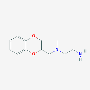 molecular formula C12H18N2O2 B7868765 N*1*-(2,3-Dihydro-benzo[1,4]dioxin-2-ylmethyl)-N*1*-methyl-ethane-1,2-diamine 