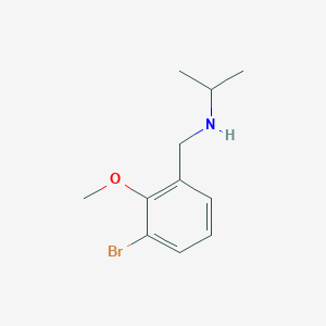 molecular formula C11H16BrNO B7868908 N-(3-Bromo-2-methoxybenzyl)propan-2-amine 