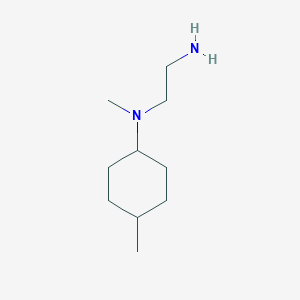 molecular formula C10H22N2 B7869139 N-(2-aminoethyl)-N,4-dimethylcyclohexan-1-amine 