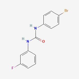molecular formula C13H10BrFN2O B7869321 1-(4-Bromophenyl)-3-(3-fluorophenyl)urea 