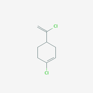 molecular formula C8H10Cl2 B078694 Cyclohexene, 1-chloro-4-(1-chloroethenyl)- CAS No. 13547-06-3