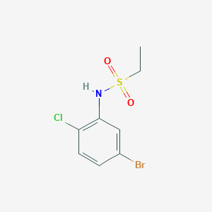 molecular formula C8H9BrClNO2S B7869421 N-(5-bromo-2-chlorophenyl)ethanesulfonamide 