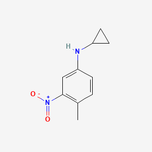 molecular formula C10H12N2O2 B7869436 Cyclopropyl-(4-methyl-3-nitro-phenyl)-amine 