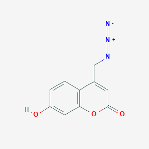 molecular formula C10H7N3O3 B7869567 4-(azidomethyl)-7-hydroxy-2H-chromen-2-one 