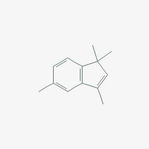 molecular formula C13H16 B078696 1,1,3,5-Tetramethyl-1H-indene CAS No. 14656-06-5