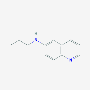 molecular formula C13H16N2 B7869742 N-(2-methylpropyl)quinolin-6-amine 