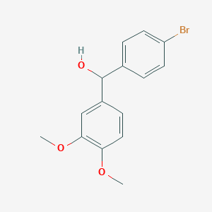 molecular formula C15H15BrO3 B7869889 (4-Bromophenyl)(3,4-dimethoxyphenyl)methanol 