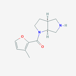 molecular formula C12H16N2O2 B7870016 Rel-((3aS,6aS)-hexahydropyrrolo[3,4-b]pyrrol-1(2H)-yl)(3-methylfuran-2-yl)methanone 