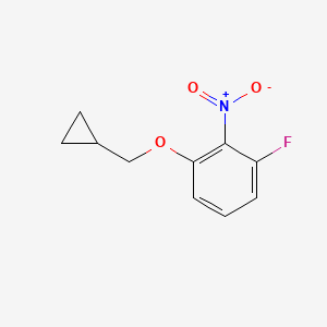 molecular formula C10H10FNO3 B7870413 1-(Cyclopropylmethoxy)-3-fluoro-2-nitrobenzene 