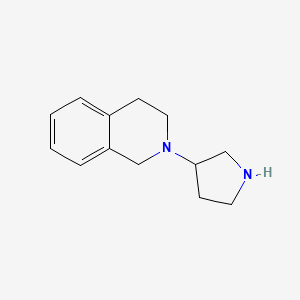 molecular formula C13H18N2 B7870612 2-(Pyrrolidin-3-yl)-1,2,3,4-tetrahydroisoquinoline 