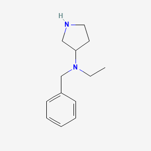 molecular formula C13H20N2 B7870617 Benzyl-ethyl-pyrrolidin-3-yl-amine 