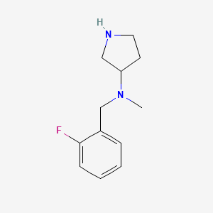 molecular formula C12H17FN2 B7870625 N-(2-Fluorobenzyl)-N-methylpyrrolidin-3-amine 