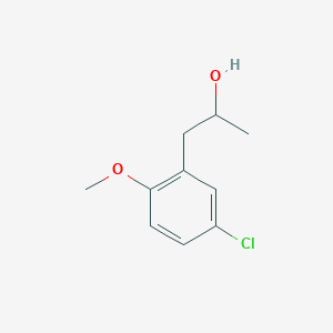 molecular formula C10H13ClO2 B7870898 1-(5-chloro-2-methoxyphenyl)propan-2-ol 