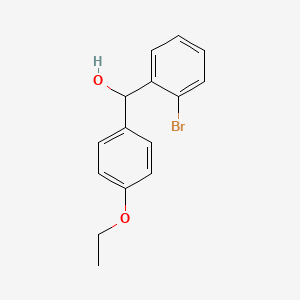 molecular formula C15H15BrO2 B7871855 (2-Bromophenyl)(4-ethoxyphenyl)methanol 