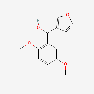 molecular formula C13H14O4 B7871894 (2,5-Dimethoxyphenyl)(furan-3-yl)methanol 