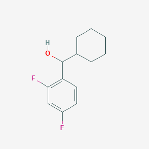 molecular formula C13H16F2O B7872144 Cyclohexyl (2,4-difluorophenyl)methanol 