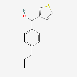 molecular formula C14H16OS B7872282 4-n-Propylphenyl-(3-thienyl)methanol 