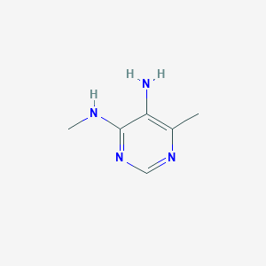 molecular formula C6H10N4 B078724 N4,6-dimethylpyrimidine-4,5-diamine CAS No. 14675-45-7