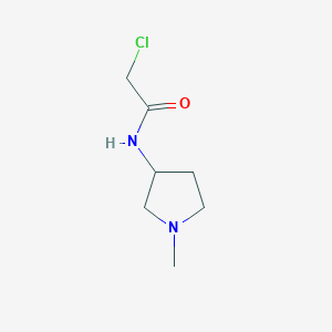molecular formula C7H13ClN2O B7872543 2-Chloro-N-(1-methylpyrrolidin-3-yl)acetamide 
