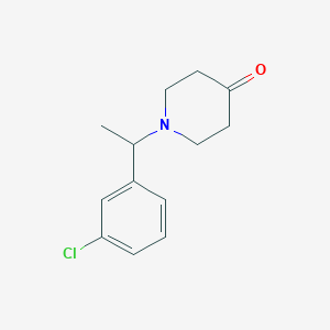 1-(1-(3-Chlorophenyl)ethyl)piperidin-4-one
