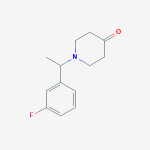1-(1-(3-Fluorophenyl)ethyl)piperidin-4-one