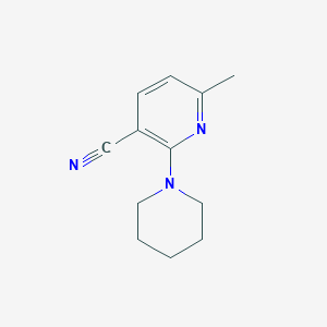 3-Pyridinecarbonitrile, 6-methyl-2-(1-piperidinyl)-