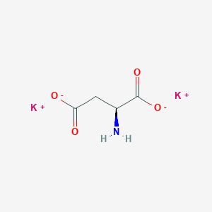 molecular formula C4H7KNO4 B078735 L-Aspartic acid, potassium salt CAS No. 14007-45-5