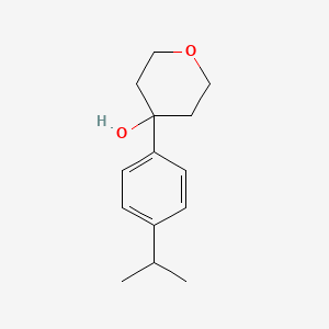 4-(4-Propan-2-ylphenyl)oxan-4-ol