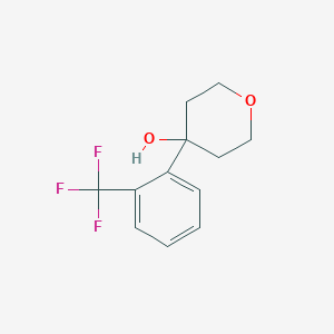 4-[2-(Trifluoromethyl)phenyl]oxan-4-ol