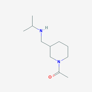 molecular formula C11H22N2O B7873657 1-[3-(Isopropylamino-methyl)-piperidin-1-yl]-ethanone 