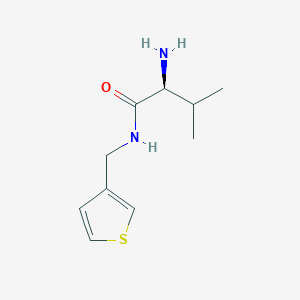 molecular formula C10H16N2OS B7873672 (S)-2-Amino-3-methyl-N-thiophen-3-ylmethyl-butyramide 