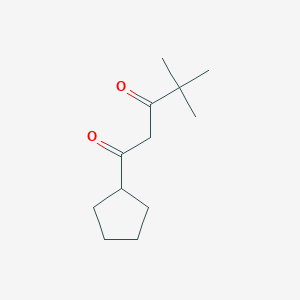 1-Cyclopentyl-4,4-dimethylpentane-1,3-dione