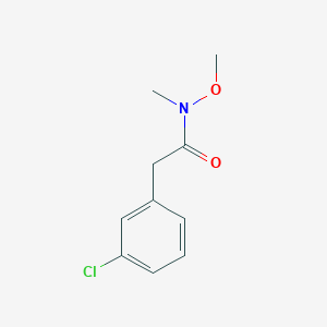 molecular formula C10H12ClNO2 B7873713 2-(3-氯苯基)-N-甲氧基-N-甲基乙酰胺 