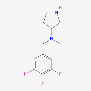 molecular formula C12H15F3N2 B7873750 N-Methyl-N-(3,4,5-trifluorobenzyl)pyrrolidin-3-amine 