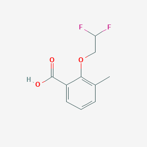 molecular formula C10H10F2O3 B7874071 2-(2,2-Difluoroethoxy)-3-methylbenzoic acid 