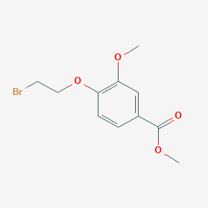 molecular formula C11H13BrO4 B7874832 Methyl 4-(2-bromoethoxy)-3-methoxybenzoate 
