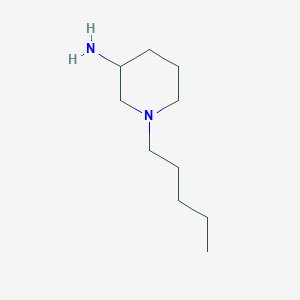 molecular formula C10H22N2 B7874980 1-Pentylpiperidin-3-amine 