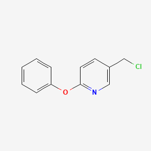 molecular formula C12H10ClNO B7875056 5-(chloromethyl)-2-phenoxypyridine 