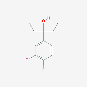 3-(3,4-Difluorophenyl)-3-pentanol