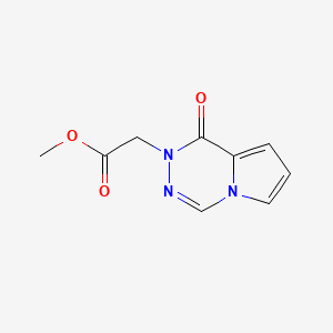 molecular formula C9H9N3O3 B7875448 methyl (1-oxopyrrolo[1,2-d][1,2,4]triazin-2(1H)-yl)acetate 