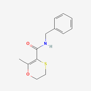molecular formula C13H15NO2S B7875465 N-Benzyl-2-methyl-5,6-dihydro-1,4-oxathiine-3-carboxamide 