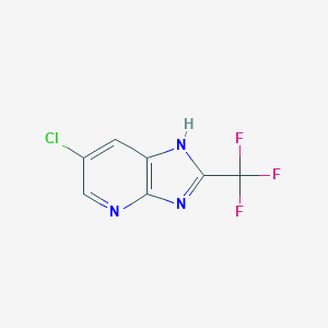 molecular formula C7H3ClF3N3 B078755 氟米丁 CAS No. 13577-71-4