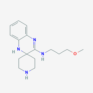 molecular formula C16H24N4O B7875882 N-(3-methoxypropyl)spiro[4H-quinoxaline-3,4'-piperidine]-2-amine 