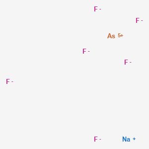 molecular formula AsF6Na B078759 Sodium hexafluoroarsenate(V) CAS No. 12005-86-6