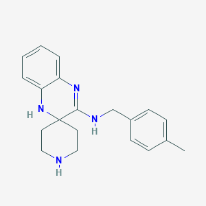 molecular formula C20H24N4 B7875919 N-[(4-methylphenyl)methyl]spiro[4H-quinoxaline-3,4'-piperidine]-2-amine 