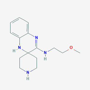 molecular formula C15H22N4O B7875925 N-(2-methoxyethyl)spiro[4H-quinoxaline-3,4'-piperidine]-2-amine 